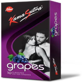 KamaSutra GRAPES Flavour Condom Condom  (10S)